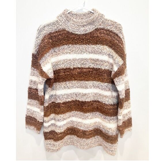 Universal thread brown tan striped sweater - Picture 1 of 3